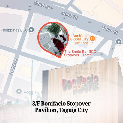 Map showing the location of The Smile Bar Bonifacio Stopover Pavilion